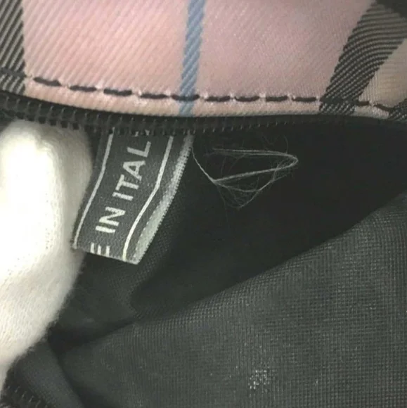 Burberry Pink Nova Check Canvas Cosmetic/Pouch Small Bag (EUC)💖💕💖 - Picture 9 of 9